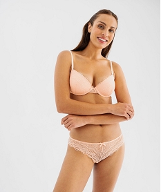 culottes en dentelle et tulle femme (lot de 2) rose culottesG587901_3