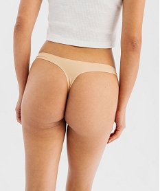 string en microfibre femme (lot de 2) beige strings tangasG590301_2