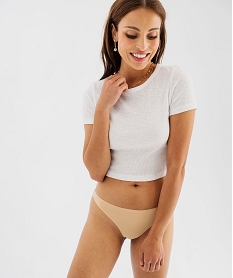 string en microfibre femme (lot de 2) beige strings tangasG590301_3