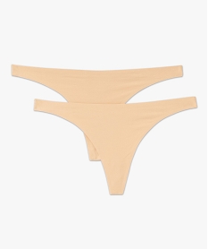 string en microfibre femme (lot de 2) beige strings tangasG590301_4