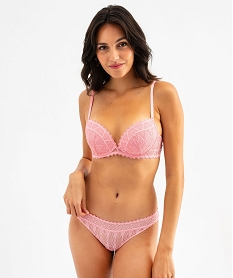string en dentelle femme rose standard strings tangasG590601_4