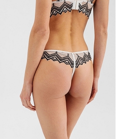 string en dentelle avec brides elastique femme blanc chine strings tangasG591101_3