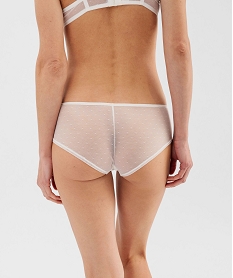 shorty en dentelle et tulle femme (lot de 2) beige shortiesG592501_2