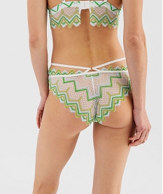 shorty en dentelle avec brides a la taille femme blanc standard shortiesG593001_2