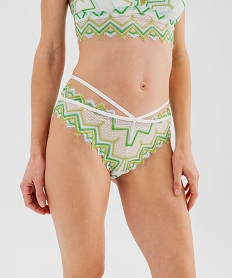 shorty en dentelle avec brides a la taille femme blanc standard shortiesG593001_4