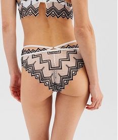 shorty en dentelle avec brides a la taille femme blanc chine shortiesG593101_2