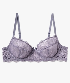 soutien-gorge a armatures forme corbeille en dentelle bleu soutien gorge avec armaturesG593501_4