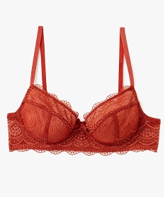 soutien-gorge a armatures forme corbeille en dentelle rouge soutien gorge avec armaturesG594301_2