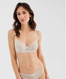 soutien-gorge a armatures forme corbeille en dentelle beige soutien gorge avec armaturesG594501_2