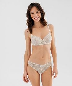 soutien-gorge a armatures forme corbeille en dentelle beige soutien gorge avec armaturesG594501_4