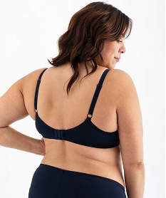 soutien-gorge emboitant en microfibre et dentelle femme grande taille bleuG595301_3