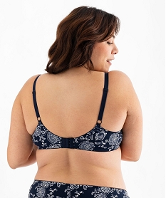 soutien-gorge emboitant en microfibre et dentelle femme grande taille bleu sous-vetementsG595401_4