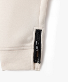 jogging ajuste avec bas de jambe zippe garcon blanc chineG598601_3
