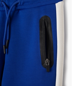 pantalon de jogging tricolore garcon bleu standardG598801_2