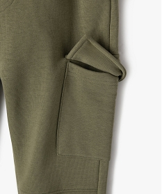 jogging en molleton a poches cargo garcon vertG599001_2