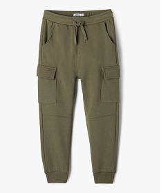 jogging en molleton a poches cargo garcon vertG599001_4