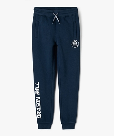 GEMO Pantalon de jogging avec inscription manga garçon - Dragon Ball Bleu