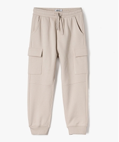 GEMO Jogging en molleton à poches cargo garçon Beige