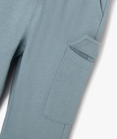 jogging en molleton a poches cargo garcon bleuG599401_2