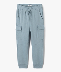 jogging en molleton a poches cargo garcon bleuG599401_4