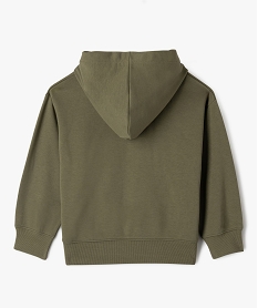 sweat a capuche molletonne garcon vert sweatsG599901_3