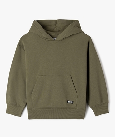sweat a capuche molletonne garcon vert sweatsG599901_4