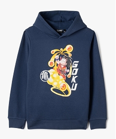 sweat a capuche avec motif manga garcon - dragon ball bleu sweatsG600101_4
