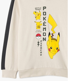 sweat a capuche imprime pikachu garcon - pokemon beige standard sweatsG600201_2