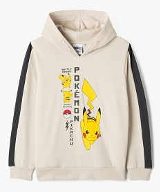sweat a capuche imprime pikachu garcon - pokemon beige standard sweatsG600201_4