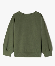 sweat en molleton douillet imprime garcon kaki standard sweatsG600701_3