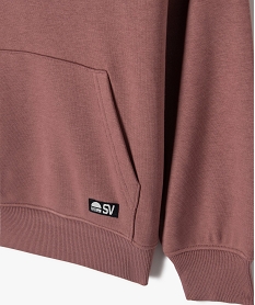 sweat a capuche molletonne garcon rose sweatsG601101_2