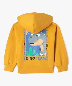 sweat a capuche douillet imprime garcon jaune standard sweatsG601301_4