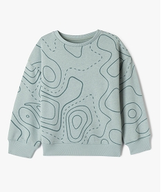 sweat oversize interieur bouclette garcon gris sweatsG602401_4