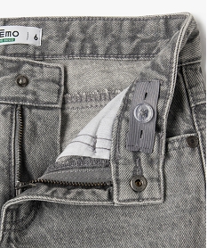 jean regular delave a taille reglable garcon gris standard jeansG603401_2