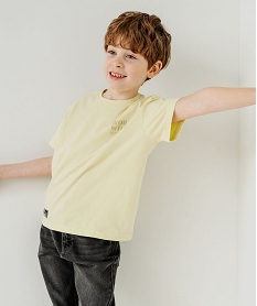 GEMO Jean Relaxed avec ceinture ajustable garçon noir standard