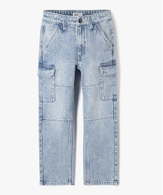 GEMO Jean loose à poches cargo garçon Bleu