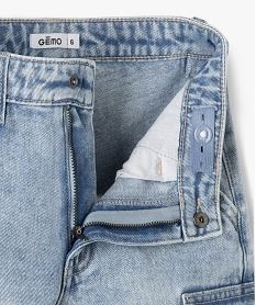 jean loose a poches cargo garcon bleu jeansG603601_2
