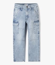 jean loose a poches cargo garcon bleu jeansG603601_4