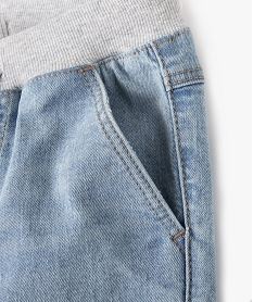 jean regular avec taille ajustable en bord-cote garcon blanc chine jeansG603701_2