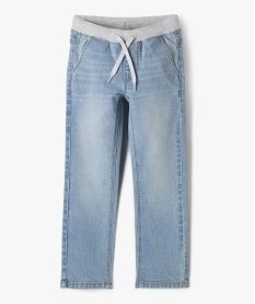 jean regular avec taille ajustable en bord-cote garcon blanc chine jeansG603701_4
