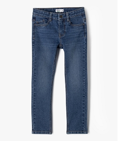 GEMO Jean slim extensible à taille réglable garçon bleu vif