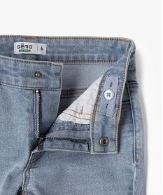 jean slim extensible a taille reglable garcon blanc chine jeansG604001_2