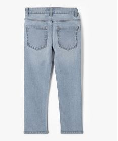 jean slim extensible a taille reglable garcon blanc chine jeansG604001_3
