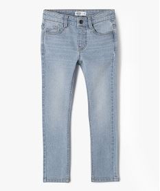 jean slim extensible a taille reglable garcon blanc chine jeansG604001_4