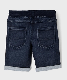 short en jean stretch regular avec taille ajustable garcon bleuG605101_3