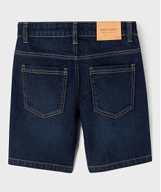 bermuda en jean coupe skater taille ajustable garcon bleuG605201_3
