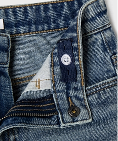 short en jean coupe skater avec taille ajustable garcon bleuG605301_2