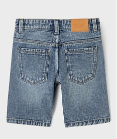 short en jean coupe skater avec taille ajustable garcon bleuG605301_3