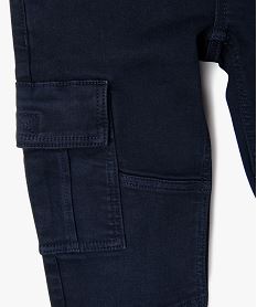 pantalon cargo 6 poches garcon navy pantalonsG606101_3