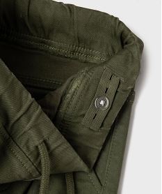 pantalon cargo 6 poches garcon kaki standard pantalonsG606201_3